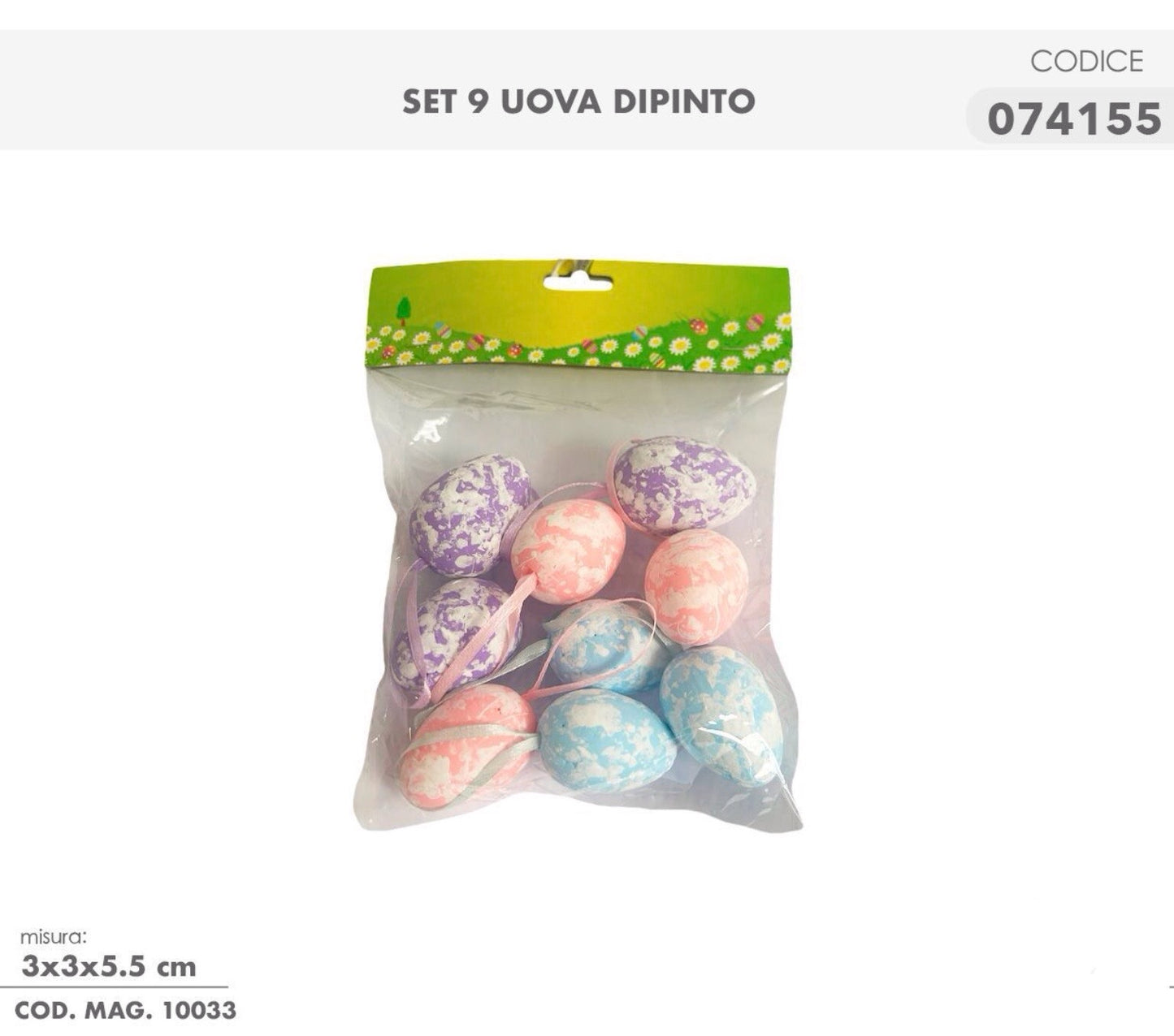 PASQUA set 9uova dipinto