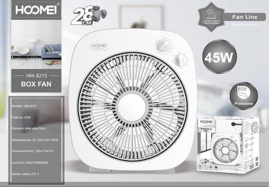 HOOMEI VENTILATORE quadrato 45W  HM-8215
