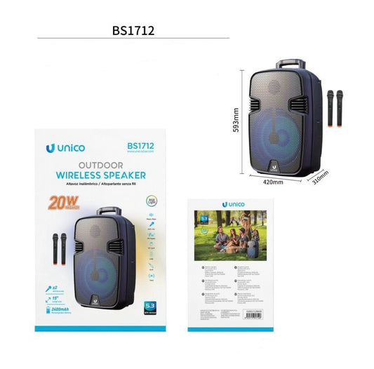UNICO ALTAOPARLANTE Bluetooth  BS1712