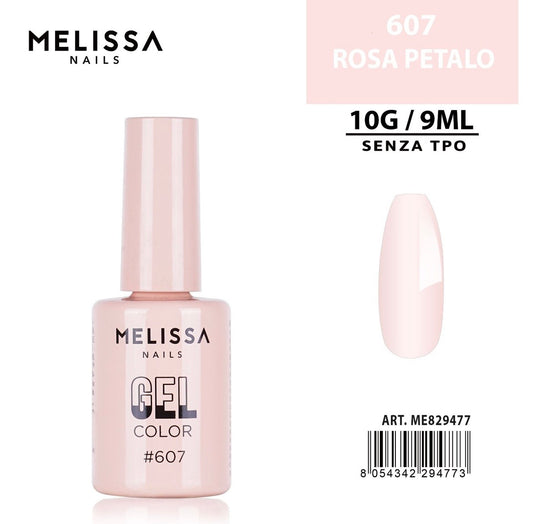 MELISSA SMALTO GEL UNGHIE 9ML N.607 ROSA PETALO