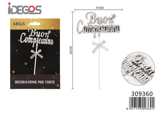 DECORAZIONE per torta “buon compleanno “