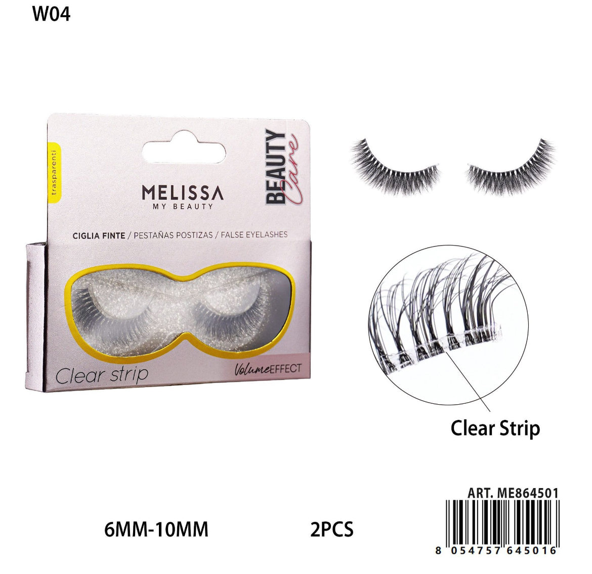 MELISSA CIGLIA FINTE VOLUME 2PZ 6-10MM  W04