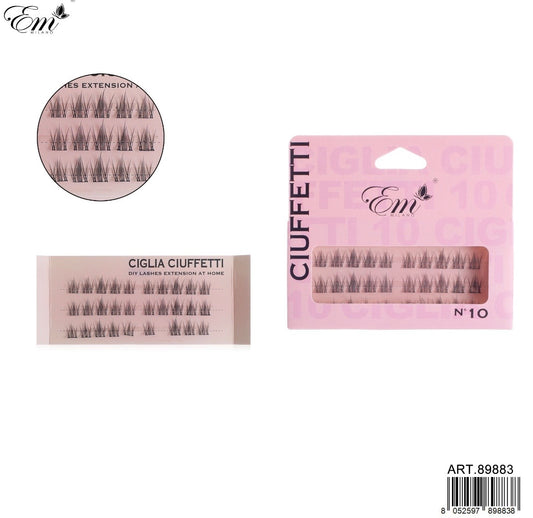 CIGLIA FINTE CIUFFETTI N.10