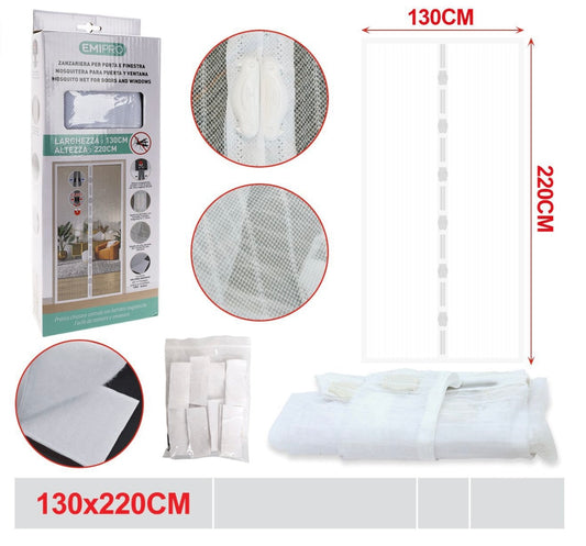 EMI ZANZARIERA PER PORTA E FINESTRA 130*220CM