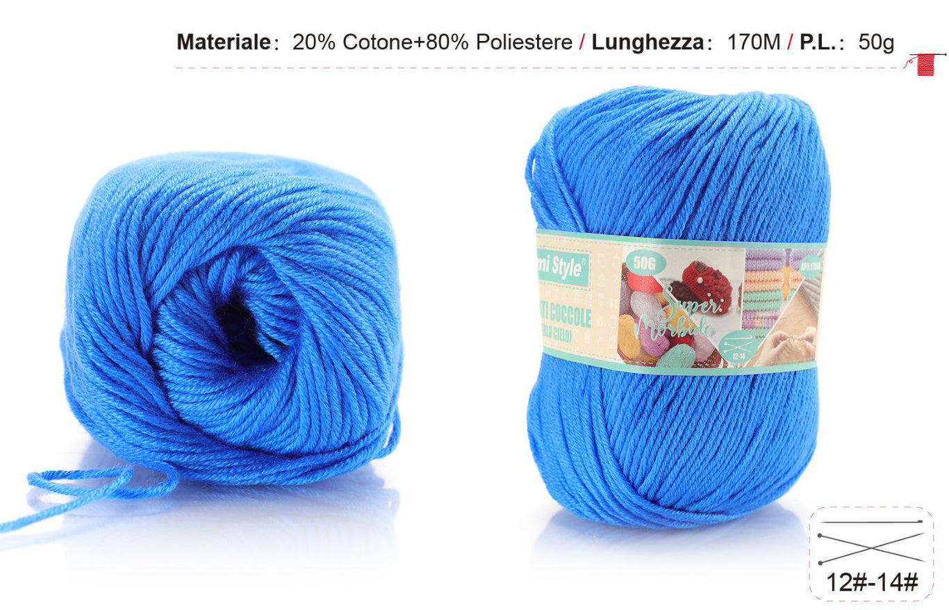 Filati coccole BLU CIELO S16  50g