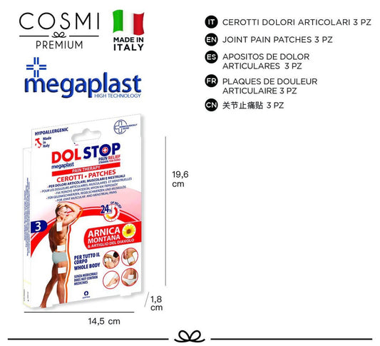 COSMI megaplast dolstop cerotti tutto corpo 3pz