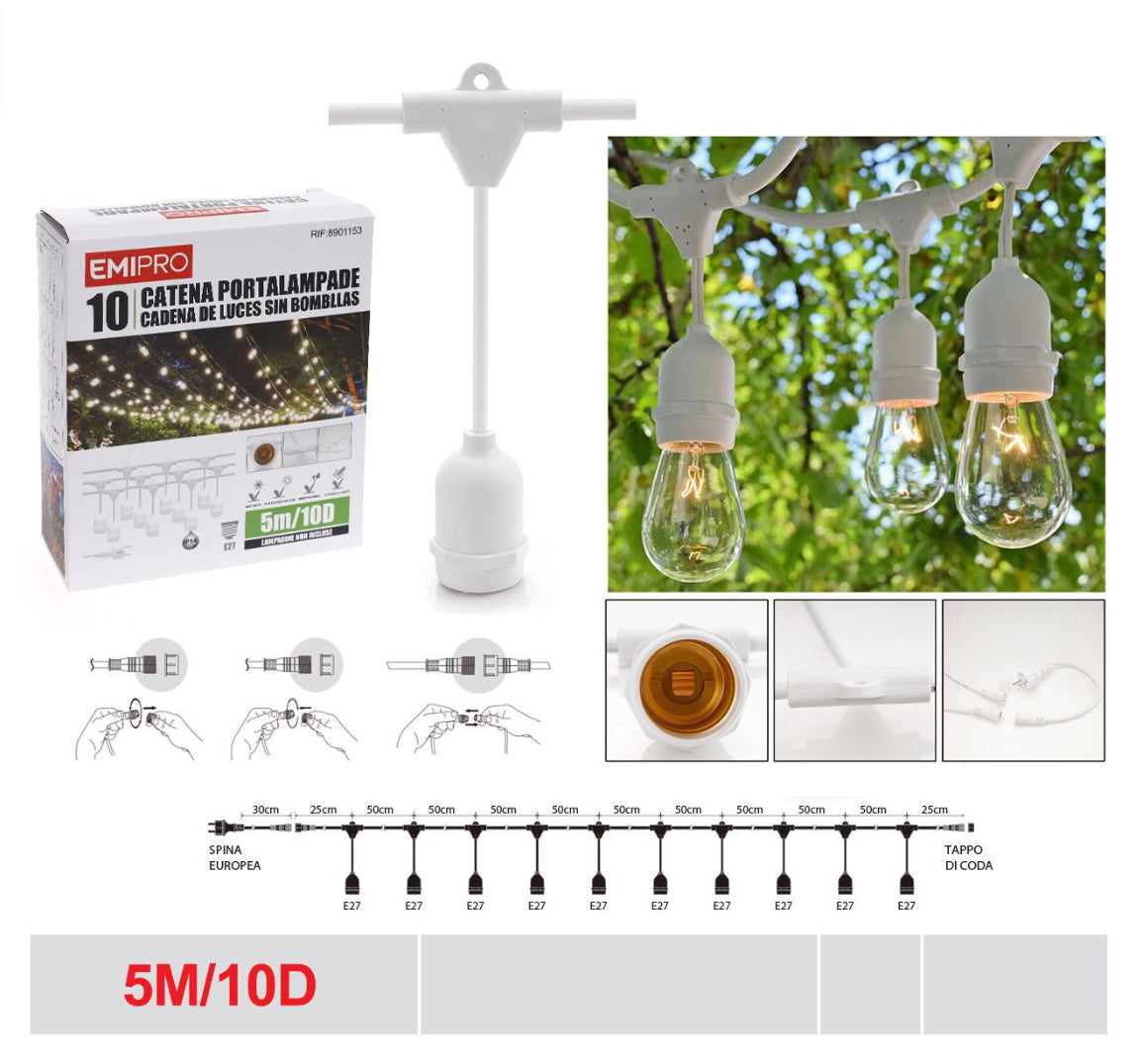 CATENA portalampada 5M/10D