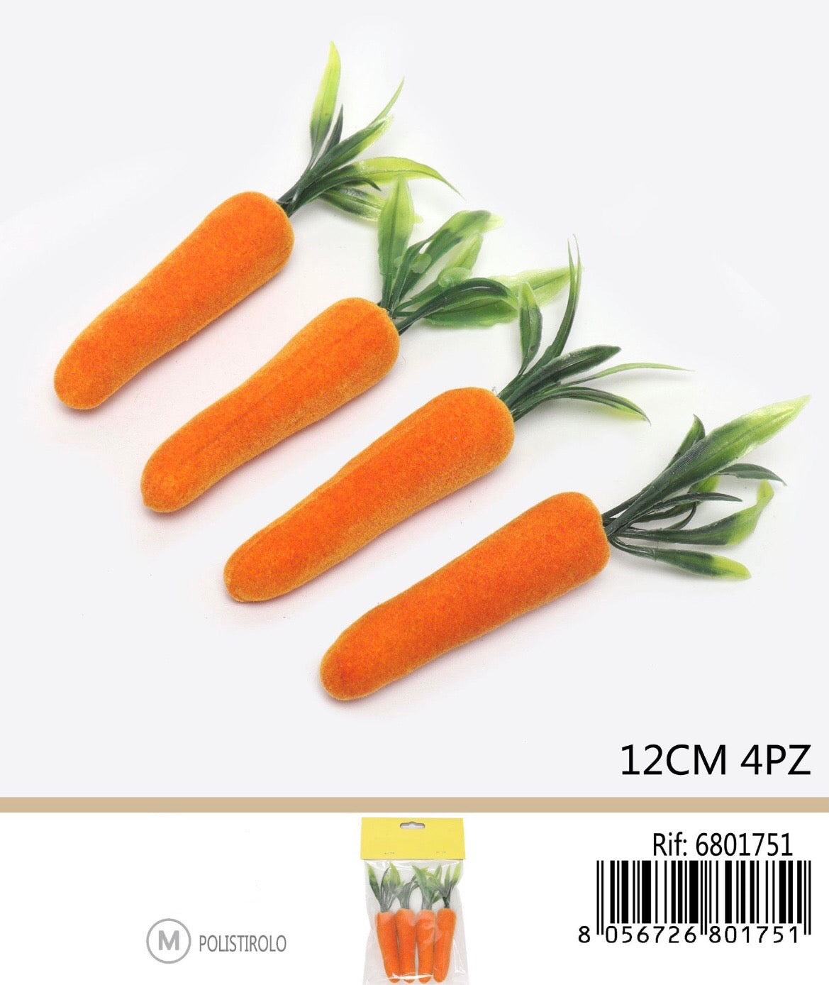 CAROTE decorative 12cm 4pz