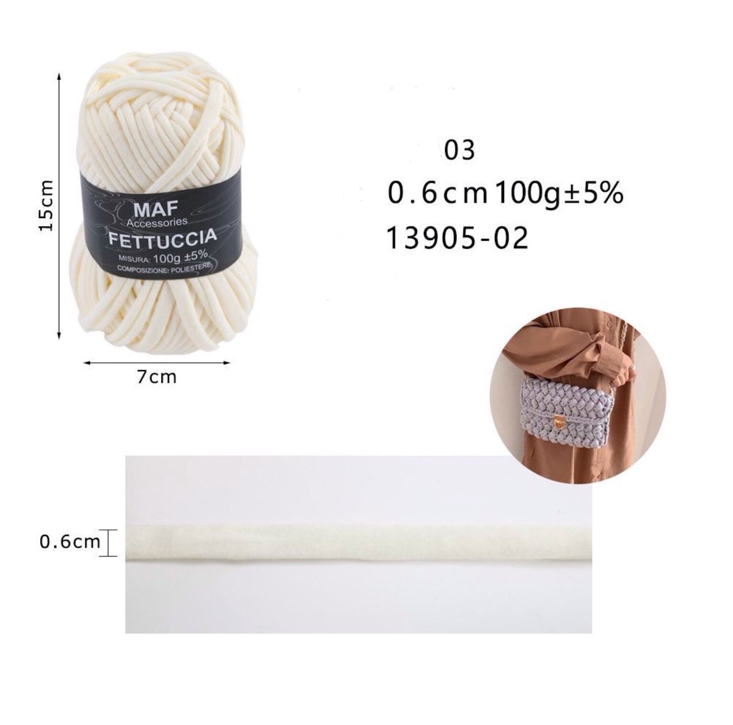 FETTUCCIA 0,6cm/100g 13905-02