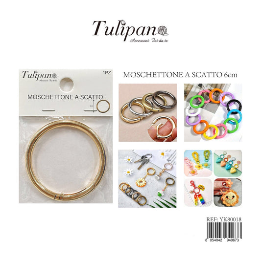 MOSCHETTO a scatto 6cm 1pz