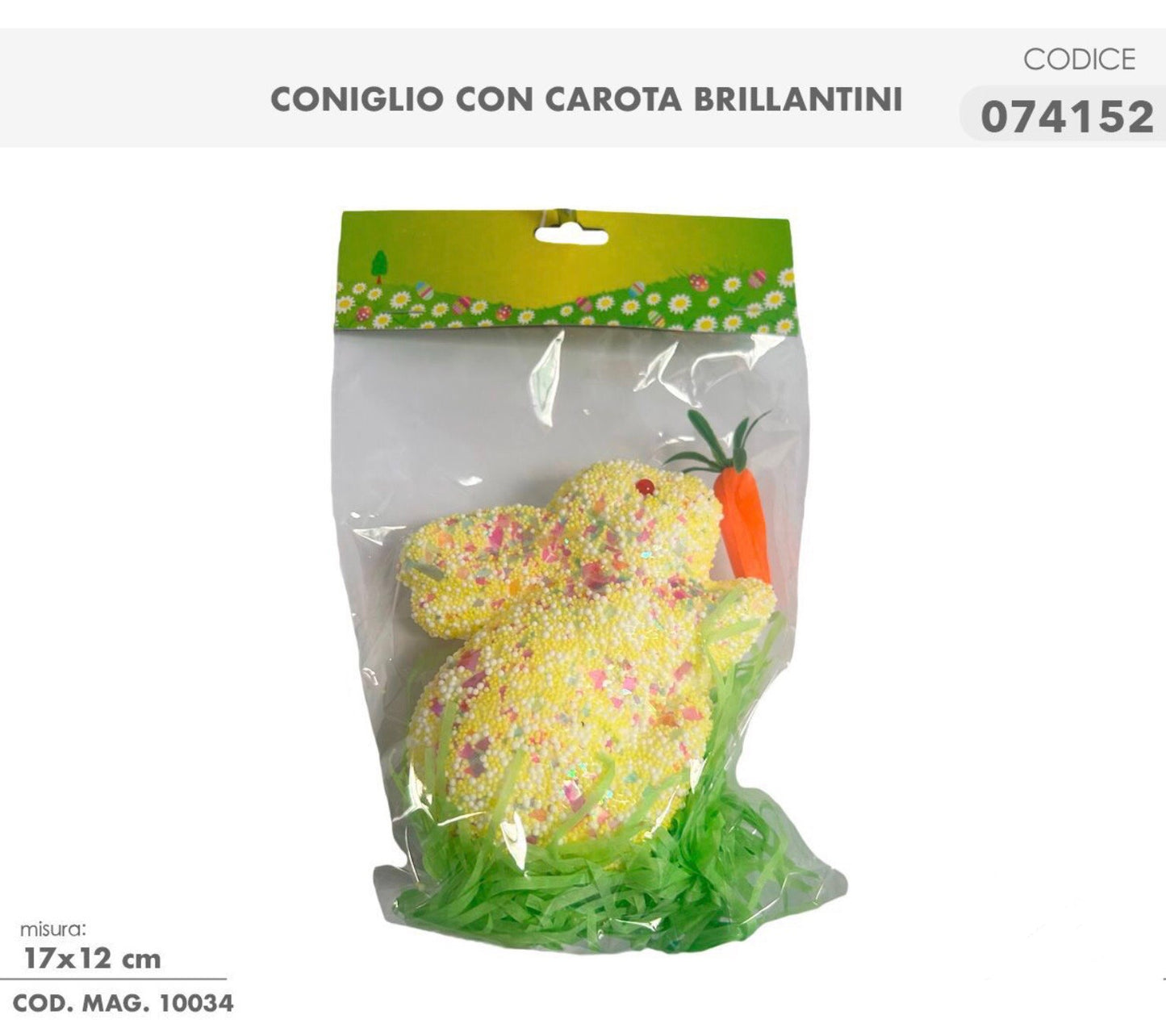 PASQUA coniglio con corata brillantini