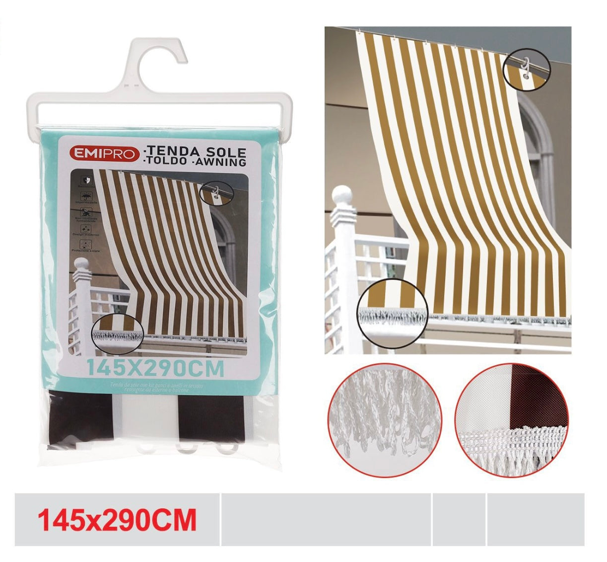 EMI  TENDA SOLE 145*290CM