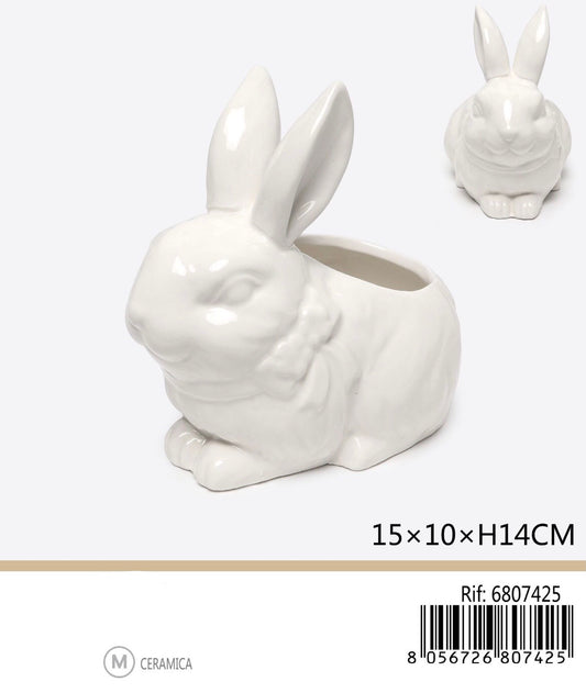 VASO coniglietto 15x10xH14cm