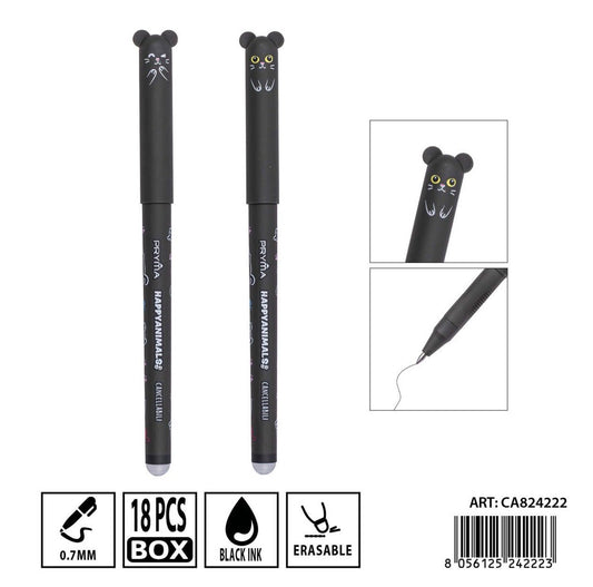 PRYMA PENNA SFERA CANCELL. 0.7MM GATTO NERO