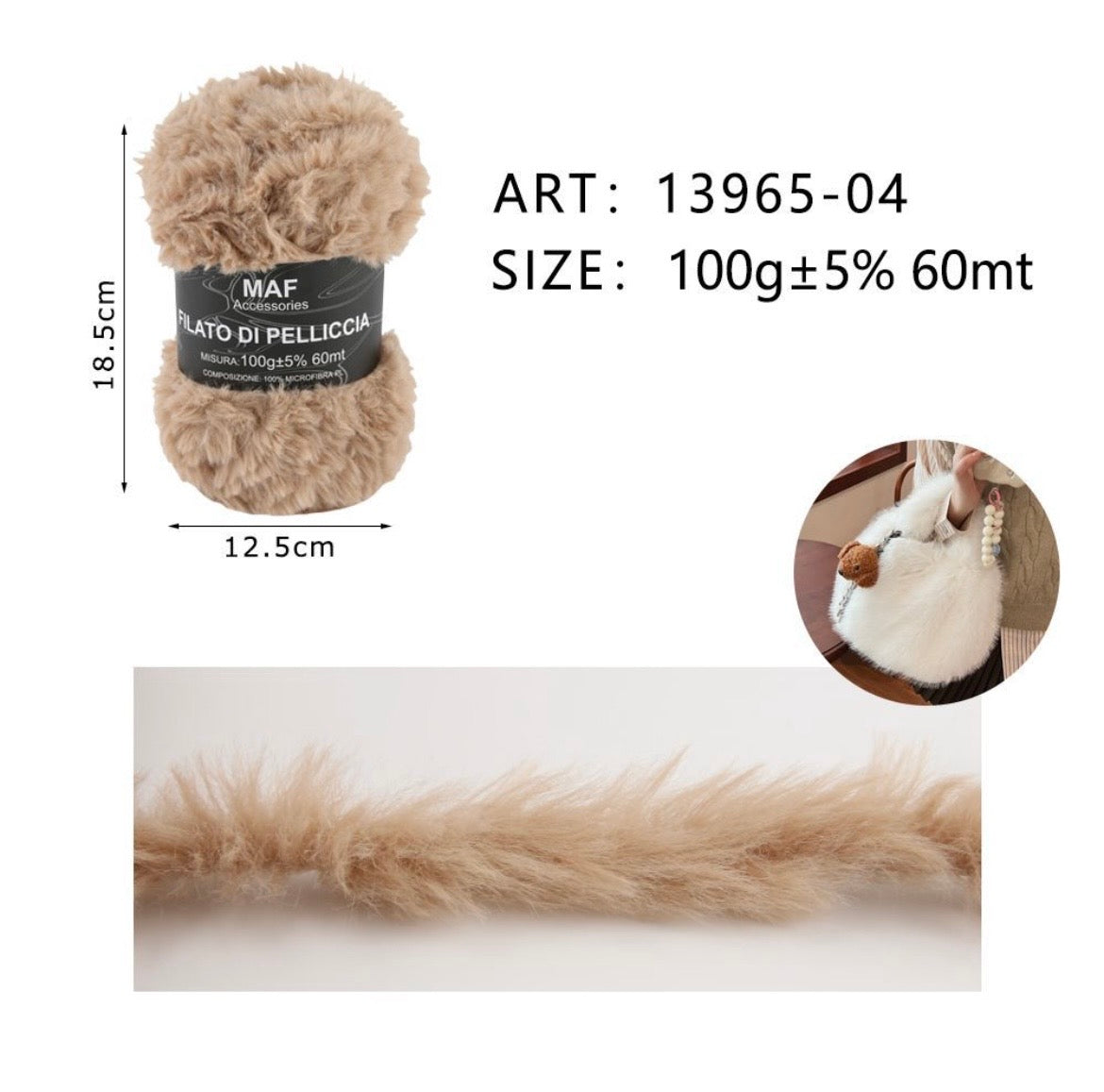 MAF FILATO DI PELLICCIA 100G  13965-04