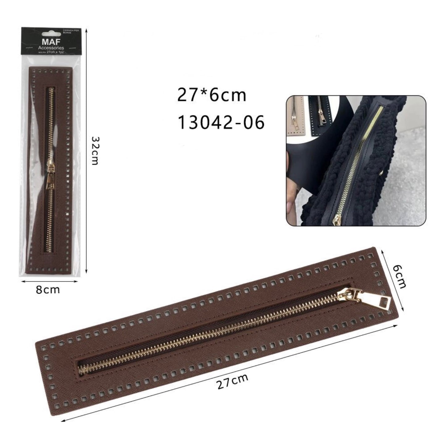 CERNIERA per borse 27x6cm ART:13042-06