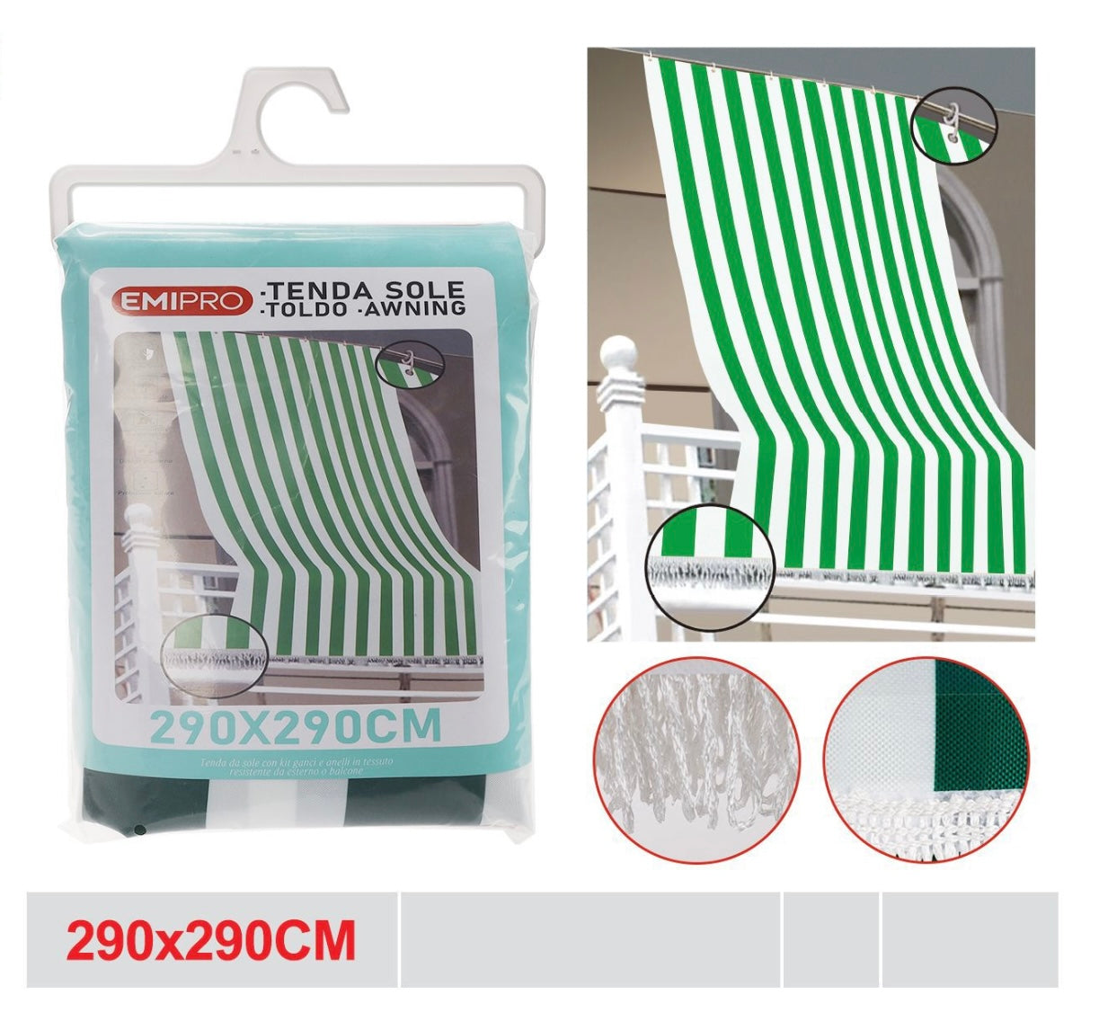 EMI TENDA SOLE 290*290CM