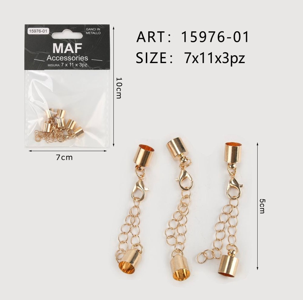 MAF GANCI IN METALLO 15976-01
