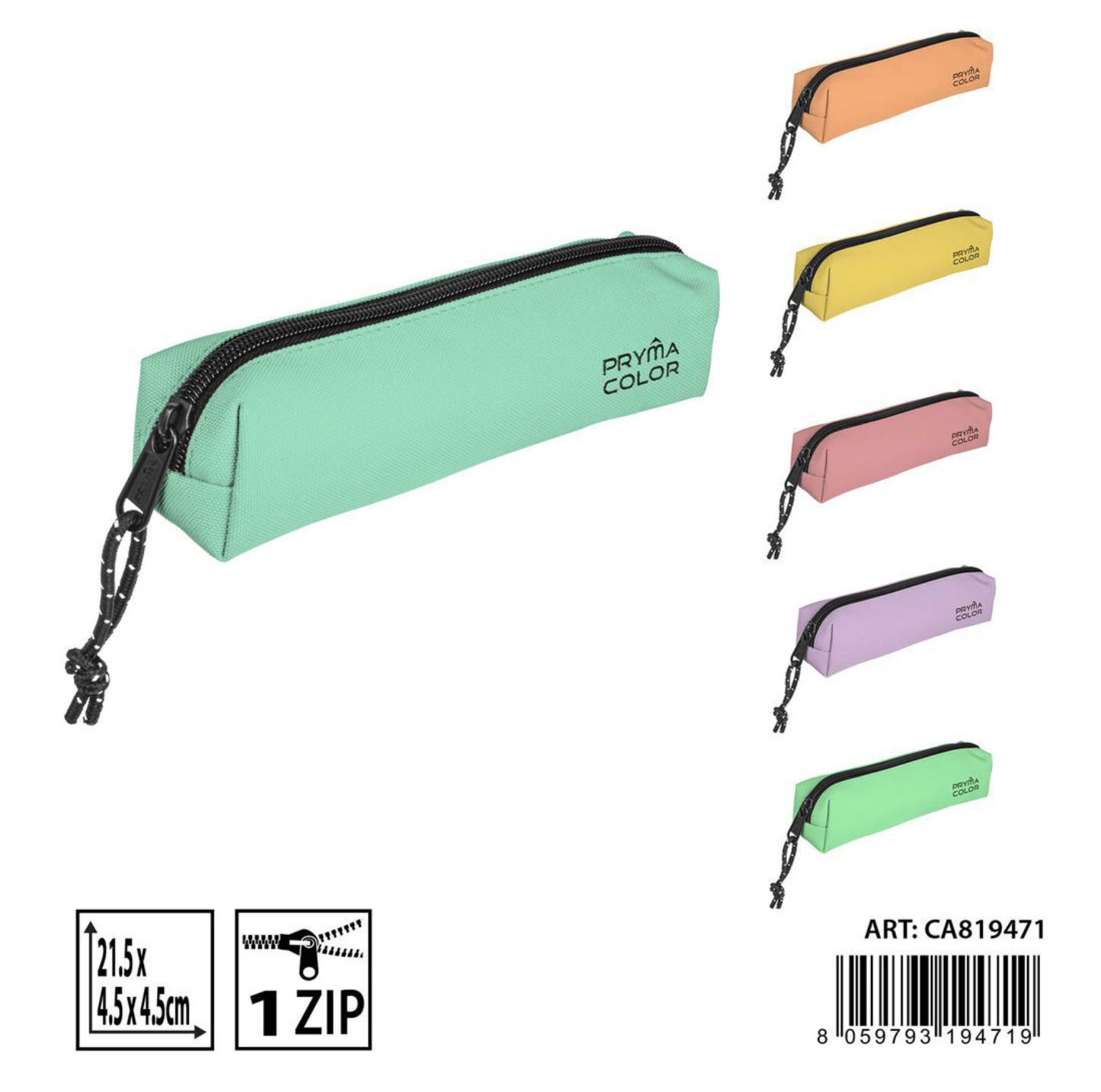 PRYMA astuccio 21.5x4.5x4.5cm pastello