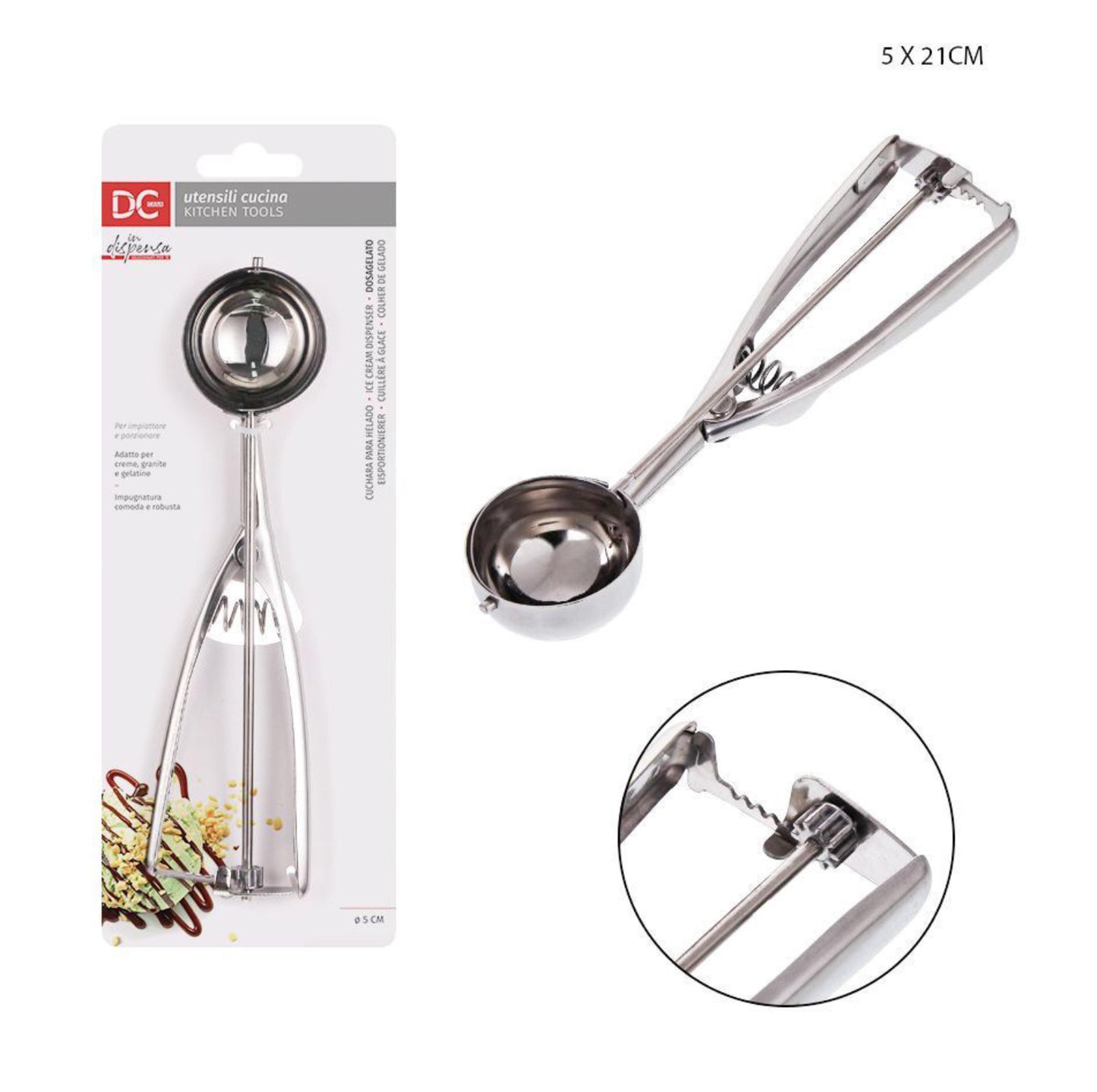 DC CASA dosatore gelato e/cromato 5x21cm