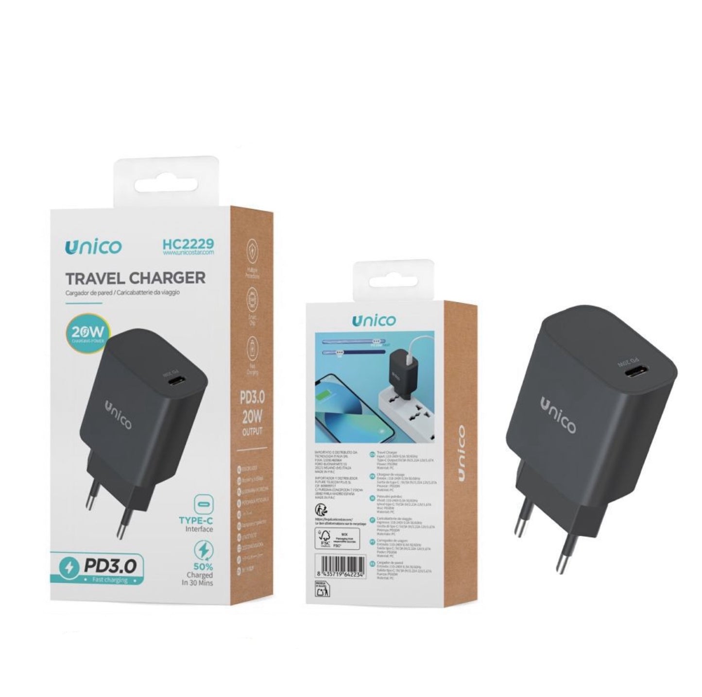 UNICO   TYPE-C  20W HC2229