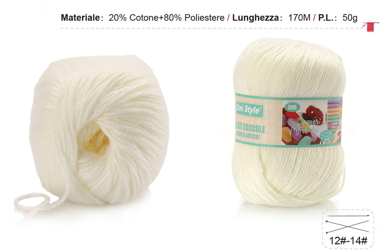 Filati coccole BIANCO ANTICO S02 50g