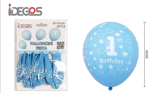 PALLONCINI per festa 1  6pz