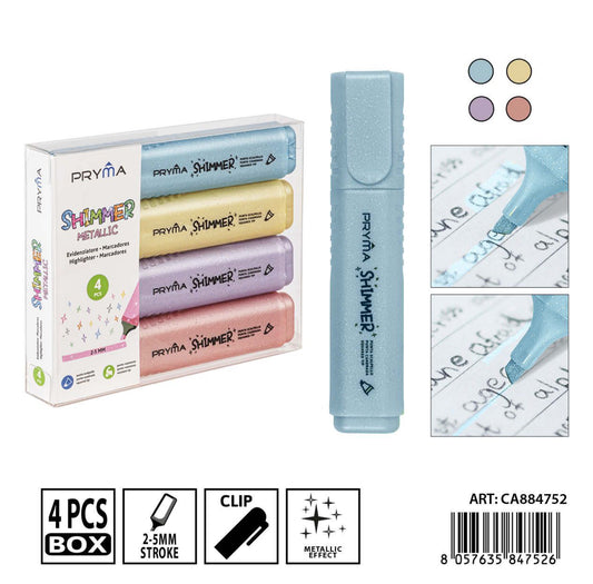PRYMA evidenziatore pastello 4pz