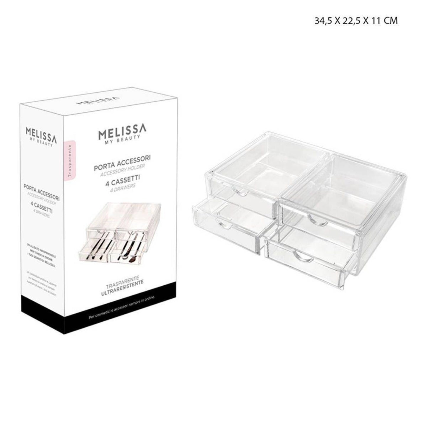 MELISSA porta accessori 4cassetti