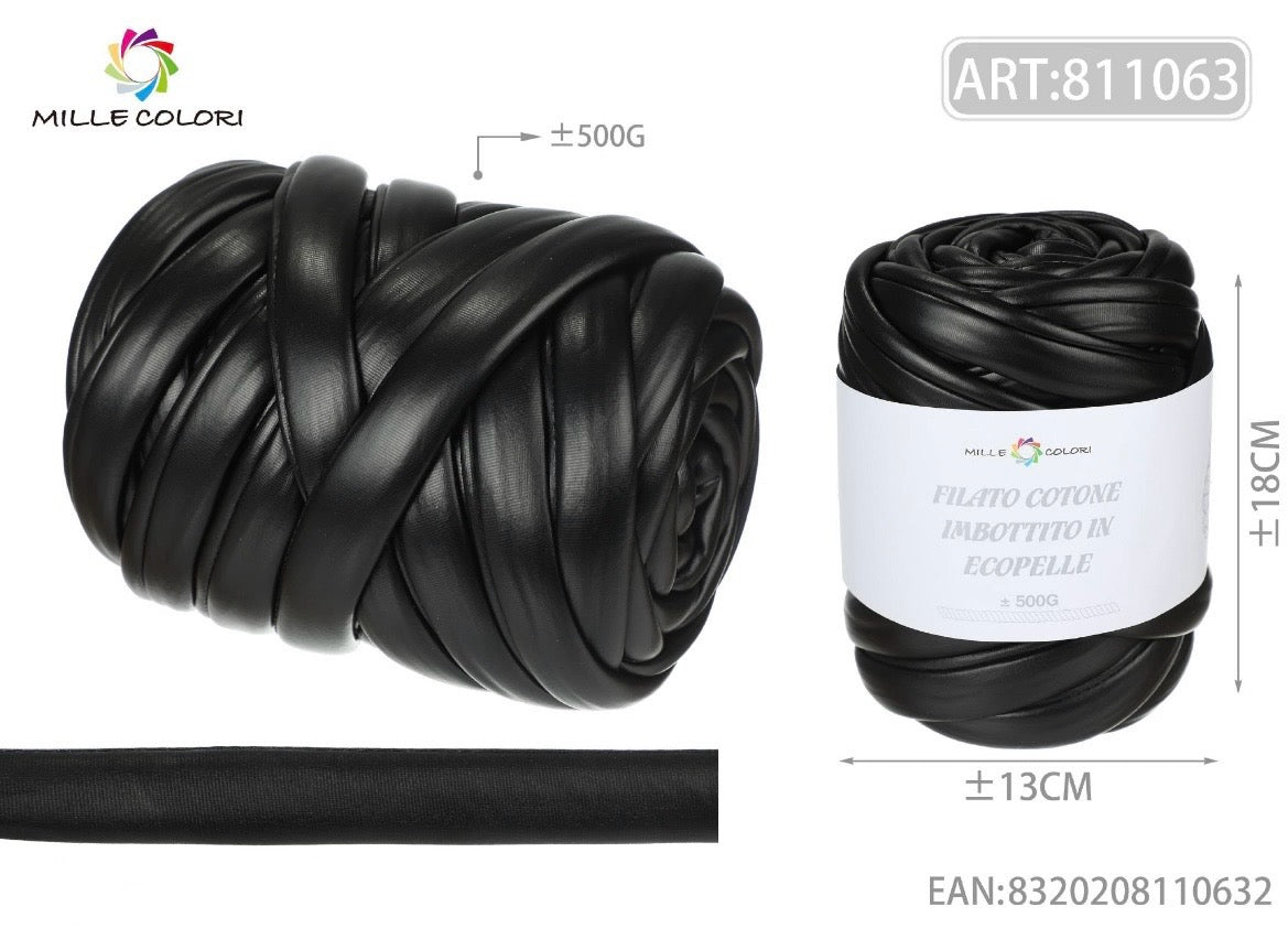 FILATO ecopelle 500g nero