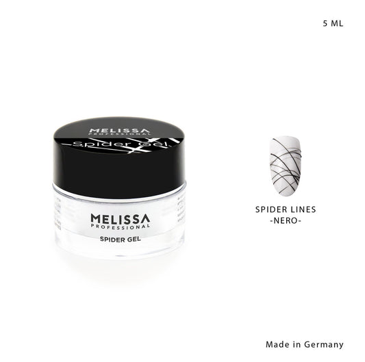 MELISSA GEL color spider Lines 5ml nero