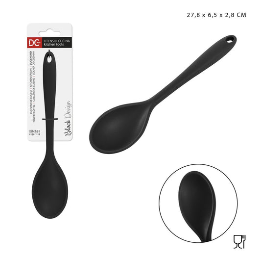 DC CASA L/BLACK cucchiaio silicone 27,8x6,5x2,8cm