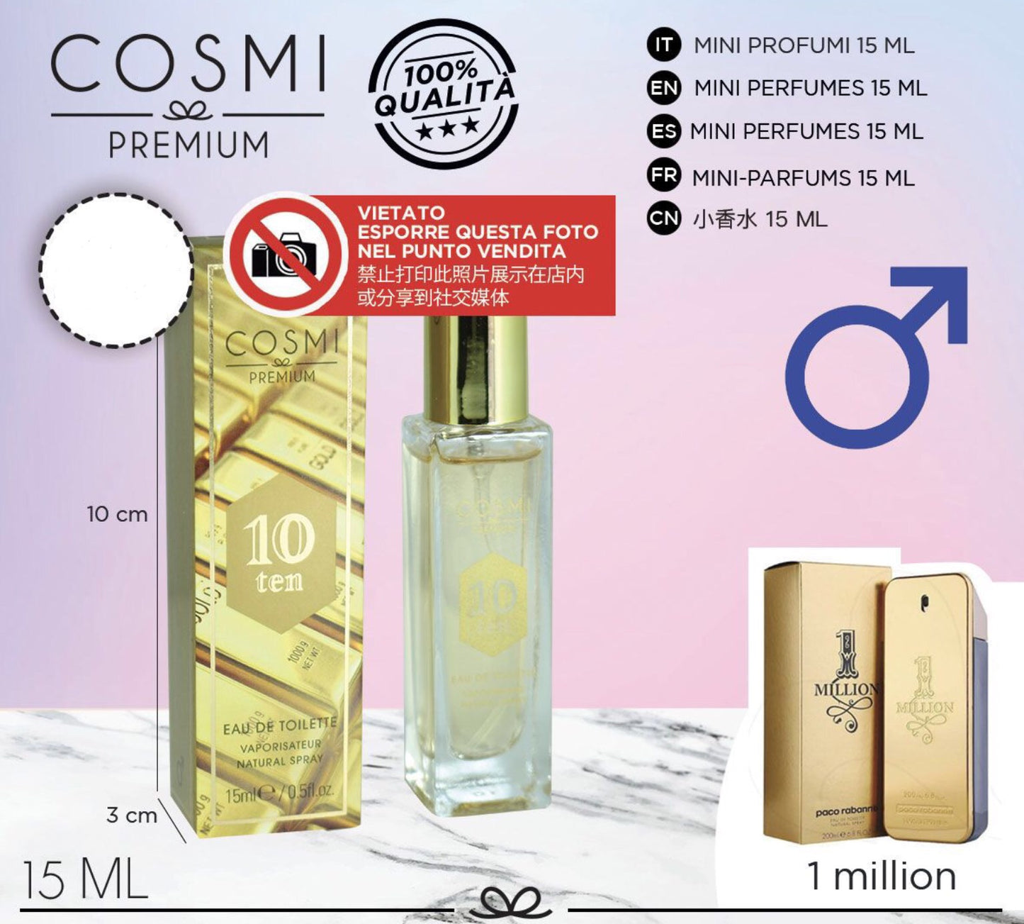 COSMI mini profumo eau de toilette 15ml N.10