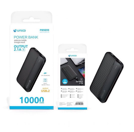 UNICO power bank 10000mAh  2usb PB9899