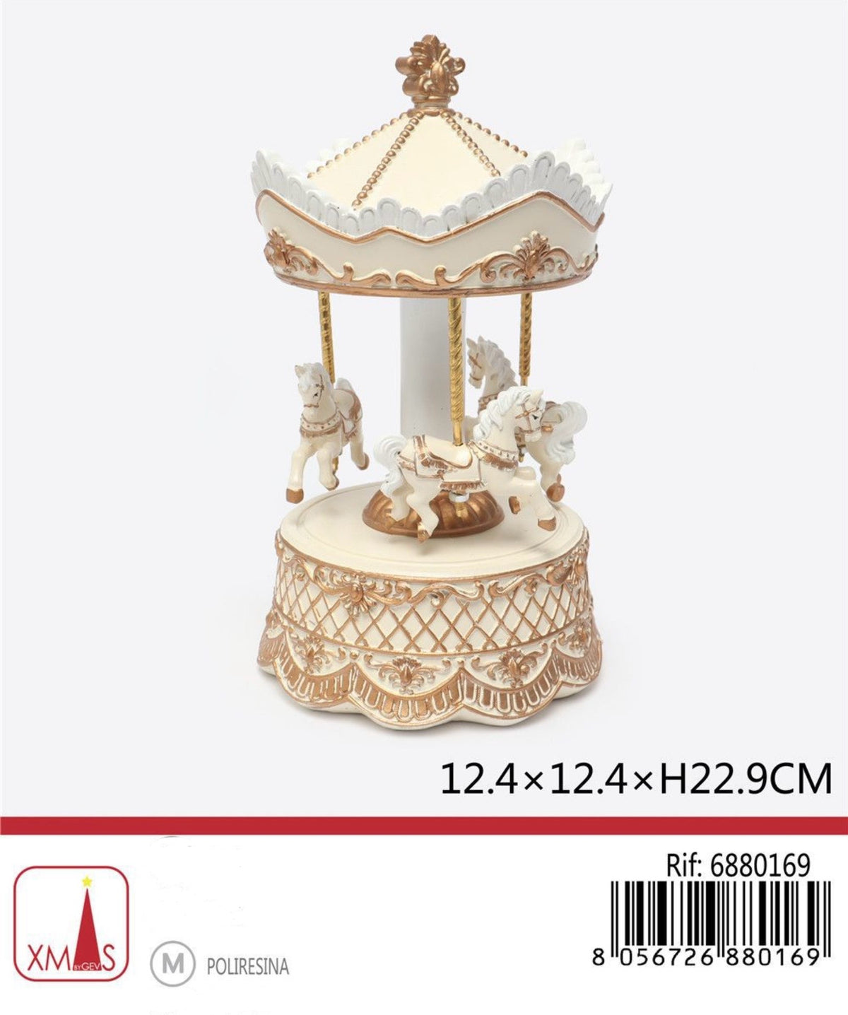 NATALE giostrina 12,4x12.4x22.9cm