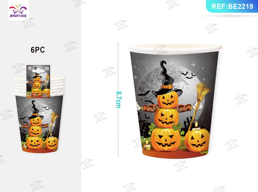 HALLOWEEN bicchieri di carta 6pz