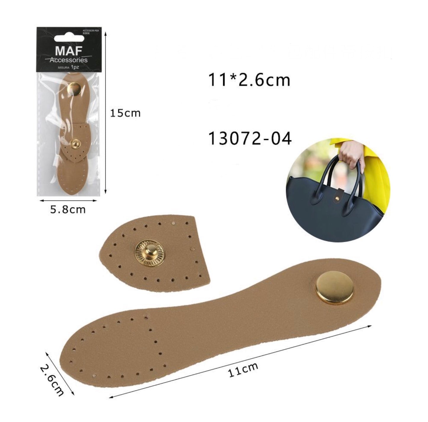 ACCESSORI per borse 11x2,6cm ART:13072-04