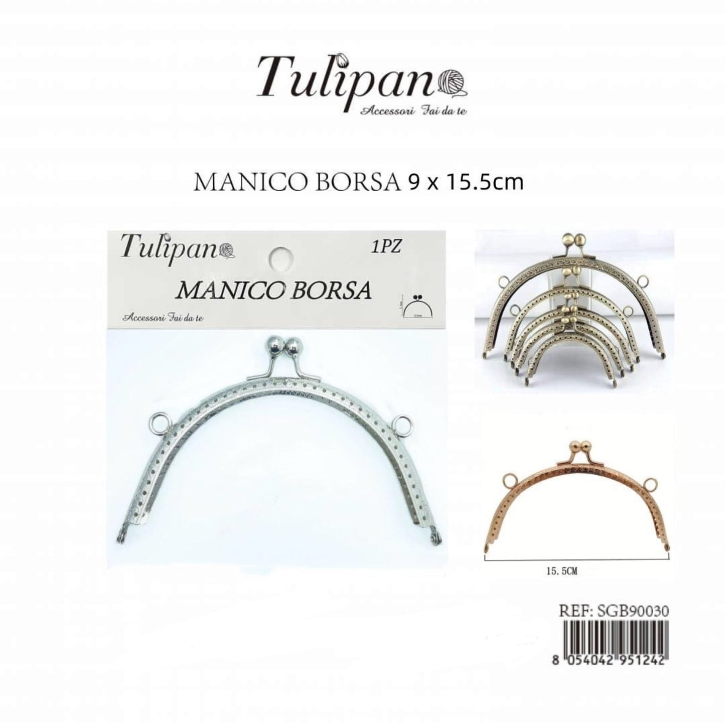 MANICO per borsa  9x15,5cm