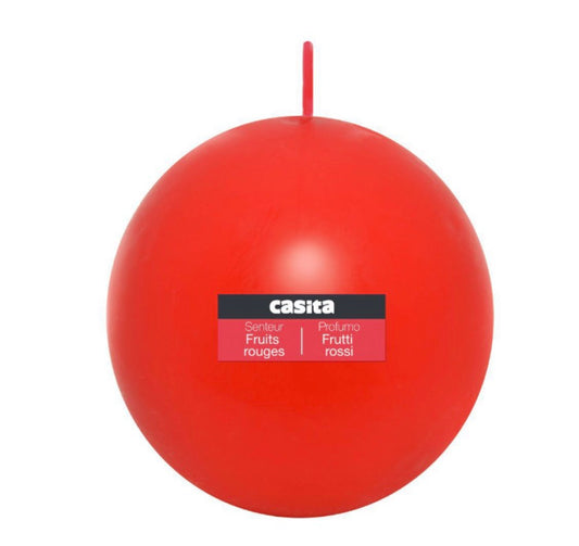 CASITA profumo FRUTTI ROSSI candela rotonda h8cm