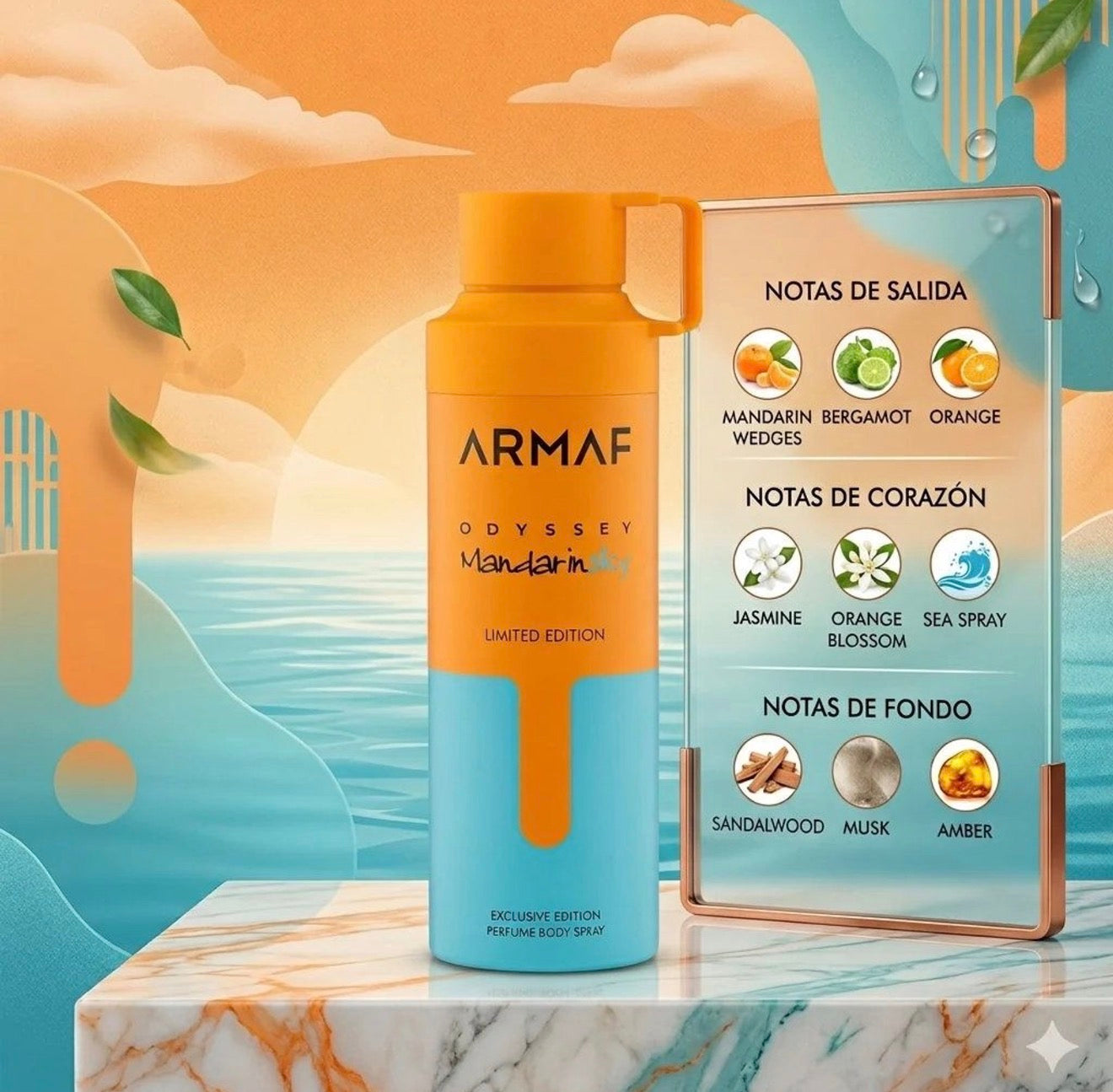 ARMAF odyssey mandarin body spray 200ml