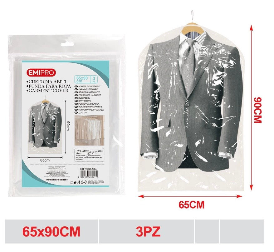 EMI CUSTODIA ABITI 90*65CM 3PZ