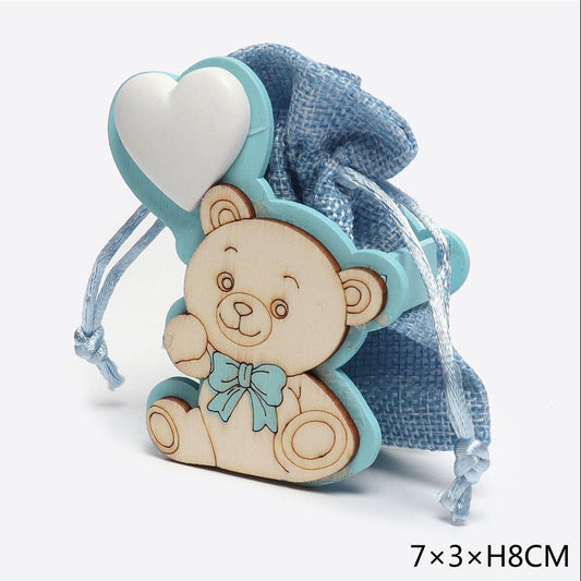 Bomboniera nascita azzurro